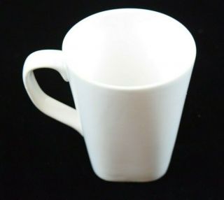 Target Threshold Porcelain Square White Large Mug Cup Coffee Tea 4 1/2 " Tall