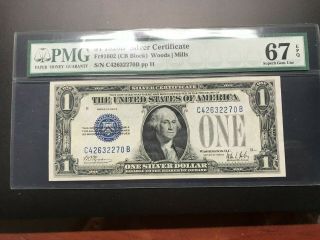 1928 B $1 Silver Certificate,  Pmg 67 Epq
