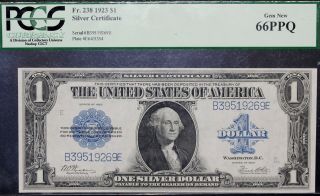 1923 $1 Silver Certificate Pcgs 66ppq Gem