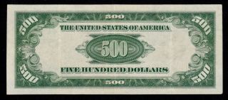 Scarce Kansas City 1934A $500 FIVE HUNDRED DOLLAR BILL 1000 Fr.  2202 - J J00056546A 3