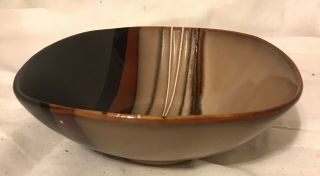 One - Better Homes & Gardens Bazaar Brown 6.  75 " Soup / Cereal Bowl - -