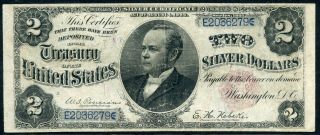 1891 $2 Windom Silver Certificate Fr.  245 Fine 12 (10b Gary 10/26/20) Gp