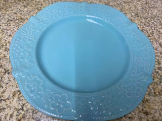 Rare Pioneer Woman Tiffany Blue Dinner Plate Prototype