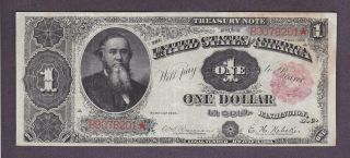 1891 $1 Large Crisp Vf,  Historic U.  S.  Treasury Coin Note