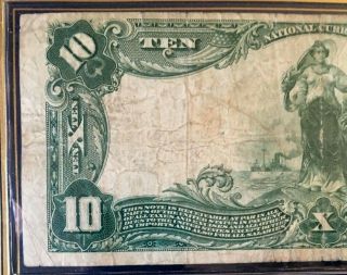 SERIES 1902 $10 NATIONAL BANK NOTE,  FIRST NATIONAL BANK AT PITTSBURGH,  NO DATE 5