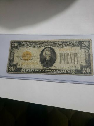 1928 Circulated Twenty Dollar $20 Gold Certificate