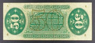 Fr.  1366 50 - cent Third Issue Fractional Note,  “Justice”. 2