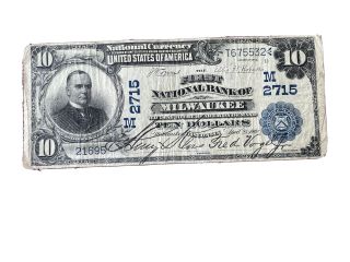 $10 National Currency Bill,  1902 - 1908 $10.  00