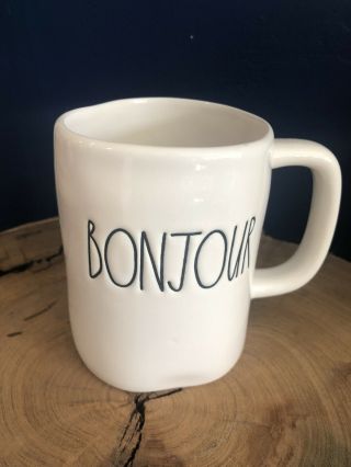 Rae Dunn Bonjour Coffee Tea Farmhouse Style Mug By Magenta