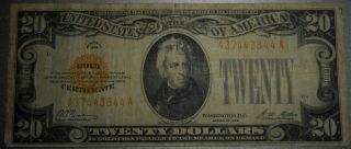 1928 $20 United States Gold Certificate,  Estate, .  99 Start.