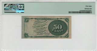 50 CENT FOURTH ISSUE POSTAL FRACTIONAL CURRENCY FR.  1376 STANTON PMG CHOICE AU 58 2