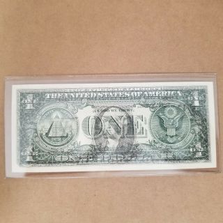 2006 Offset Printing Transfer Error $1 One Dollar Federal Reserve Currency Note