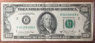 1981 $100 One Hundred Dollar Bill Federal Reserve Bank Note - Vintage Old Money