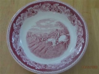Homer Laughlin Currier & Ives Soup Bowl Fox Hunting Full Cry