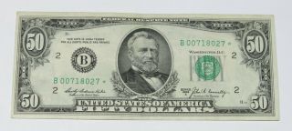 1969 - A $50 Fifty Dollars Federal Reserve Star Replacement Note