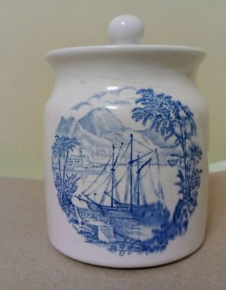 Vintage Royal Crownford Ironstone Jar With Lid - Made In England