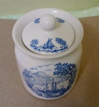 Vintage Royal Crownford Ironstone Jar With Lid - Made in England 2