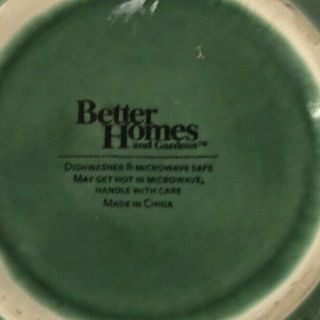 Better Homes & Gardens GREEN SCROLL Soup Cereal Bowl 3