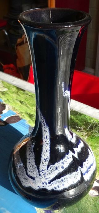 Blue Mountain Pottery Canada - Vase Granite / Cobalt Blue Glaze 2