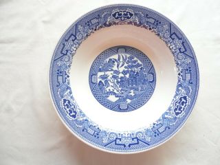 Willow Ware By Royal China Blue & White 9 - 1/8 Inch Round Serving Bowl