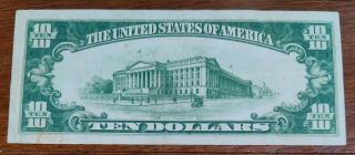 1928 $10 TEN DOLLAR BILL GOLD CERTIFICATE NOTE US CURRENCY 2