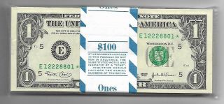 2003 Ch/cu $1 Richmond Star Pack 100 Notes Consecutive