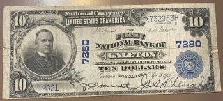 1904 $10 Ten Dollar National Bank Note First National Bank