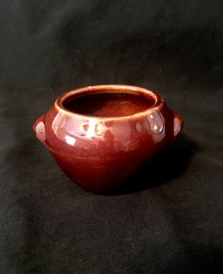 Vintage Mccoy Heinz Miniature Bean Pot Brown Glaze Tiny Small Planter Vase
