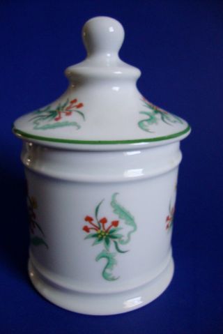 Limoges France Vintage Porcelain Candy Jar - 3 1/2 
