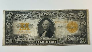 1922 $20 Twenty Dollar Gold Certificate