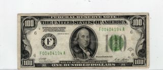 Series 1928 A Federal Reserve One Hundred Dollars $100 Note