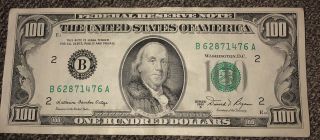 1981 A $100 One Hundred Dollar Bill Us Bill York (b) B62871476a