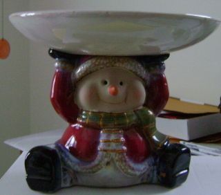 Home And Garden Party - Snowman Candy Dish
