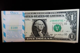 Us Paper Money 2003 - A Pack Of 100 $1 Frn Star Note