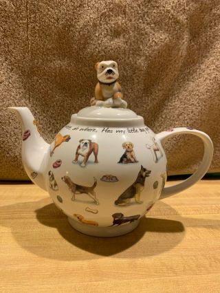 Paul Cardew Mans Best Friend Dog Design Teapot Made In England