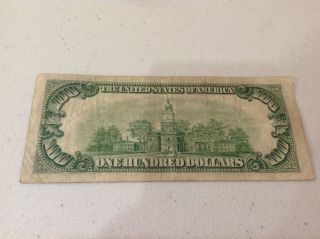 1934 $100 Federal Reserve STAR Note,  Better Grade One Hundred Dollars Scarce b12 2
