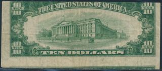 1950 - A $10 1st Print Out Of Alignment Top Of Note Below Showing Error Bs8806