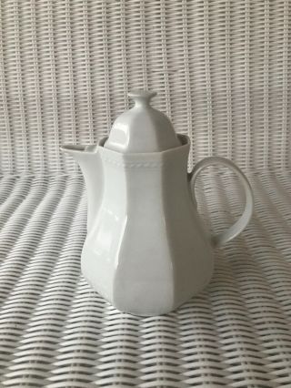 Vintage Schirnding Bavaria White Porcelain Teapot Or Coffee Pot Germany