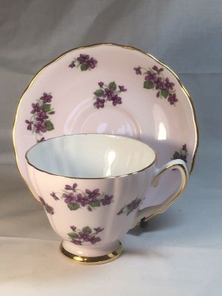 Vintage Colclough Fine English Bone China Cup And Saucer Hand Painted