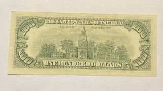 1963 - A SERIES STAR NOTE $100 ONE HUNDRED DOLLAR FEDERAL RESERVE NOTE Chicago 2