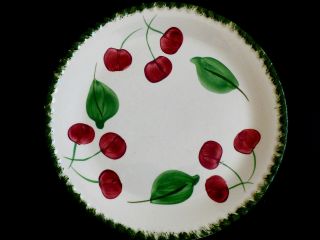 Vtg Blue Ridge Southern Potteries 9.  25 " Plate Apple Or Cherry Pattern