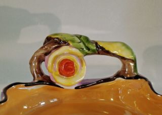 Noritake,  luster,  art deco,  figural rose bowl. 2