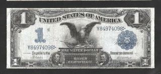 Napier/ Mcclung Black Eagle $1 1899 Silver Cert,  No Pinholes Or Tears