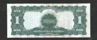 NAPIER/ McCLUNG BLACK EAGLE $1 1899 SILVER CERT,  NO PINHOLES OR TEARS 2