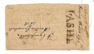 1771 The Province of North Carolina - One Pound Note No.  6054 2