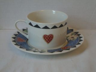 Tabletops Unlimited Barnyard Blues Teacup Cup & Saucer Set (s)