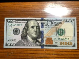 Uncirculated 2017 A $100 Dollar Star Note