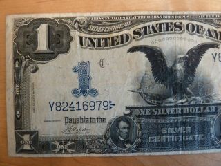 1899 Black Eagle Large Size $1 Silver Certificate Note Fr.  230 Napier & McClung 3