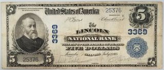 Series Of 1902 $5.  00 Nat 