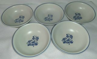 Blue Flowers Pfaltzgraff Yorktowne Soup Cereal Bowls 5 Available